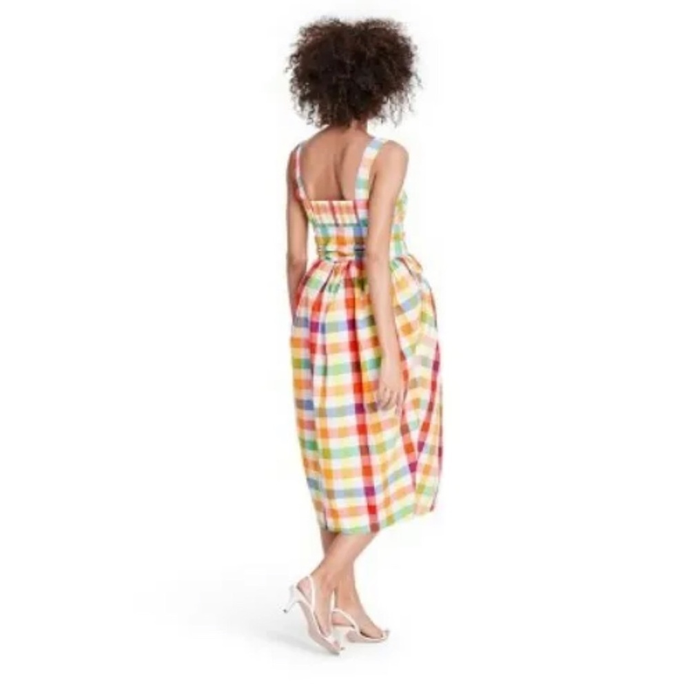 New With Tag. Christopher John Rogers for Target Plaid Tie Waist Dress Size 10
